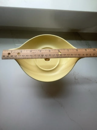 pedestal dish  made by Hyalyn Pottery in the United States
