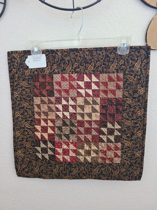 Hand-Made Table or Wall-Hanging Quilt, 17-1/2"x17-1/2", RCD|93591