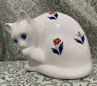 Blue-Eyed Cat Flowered Ceramic RSV|75035