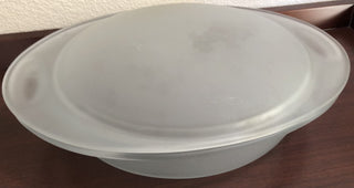 Frosted Oval Dish + Lid MTS 49|96811