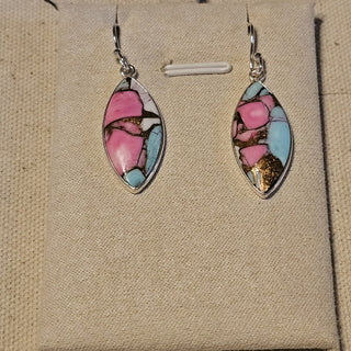 .925 cotton candy dangle earrings