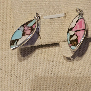 .925 cotton candy dangle earrings