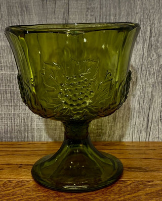 Vintage Indiana Glass Pedestal Compote RSV|56973