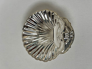 Vintage silver plated shell dish RSV