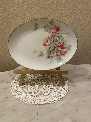 German porcelain cabinet plate vtg
