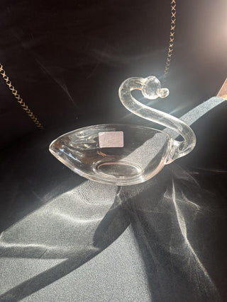 Vintage Swan Candy, towel, elegant, clear glass #62 VV MTS
