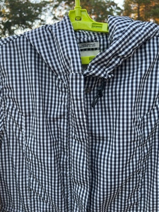 JP A New Day Checkered Hooded Raincoat Size M