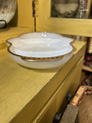 12F Fire King Milk Glass 11" Divided Relish Tray|70838