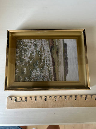 Vintage gold framed summer meadow RSV