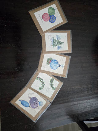 Christmas Card (original watercolor by JudyQ) RCD