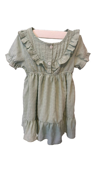 Green Ruffle Dress size 4 Kids RSV|157189