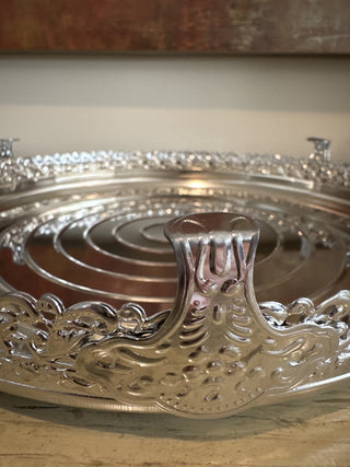 AJ - Silver Cake Plate MTS|95660