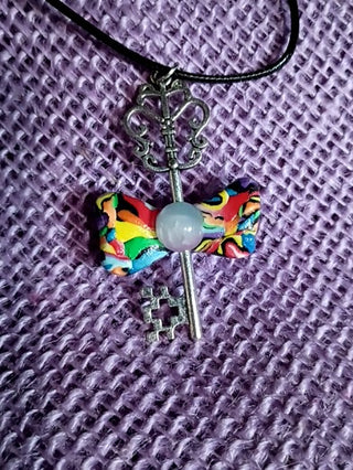 Butterfly key necklace