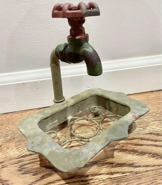 Water Faucet spicket industrial decor soap dish holder rustic #62 VV MTS|84965