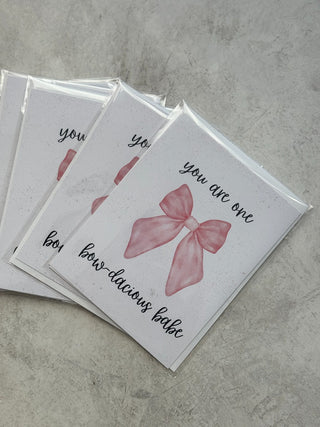 Bow-dacious Postcard + Envelope