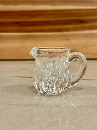 Sm glass pitcher 2" matches