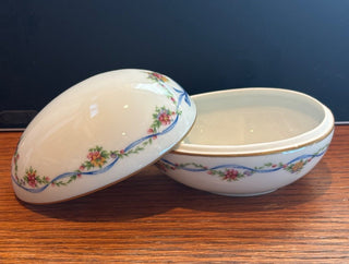 Chamart Limoges Egg Trinket Box 4" long