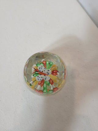 Art Glass Paperweight w/Butterfly RCD
