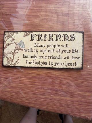 Friendship Plaque #62 VV MTS|67155