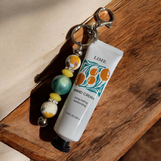 Lotion Beaded Keychain/Bag Tag: Lime RSV|69326