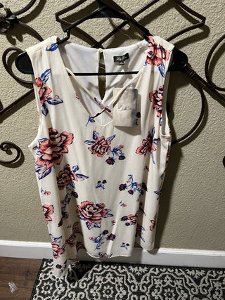 New with Tags Women's Size XL Sleeveless Floral Dress RCD