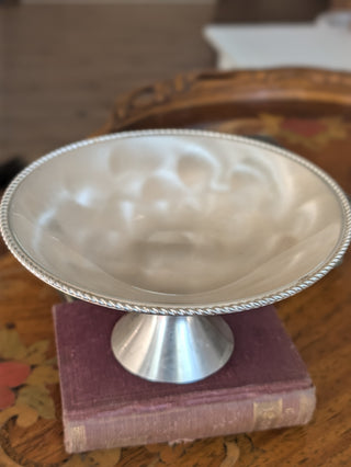 Vintage WMF Ikora Tarnish Resistant Silver Plated Pedestal Compote Bowl NIS