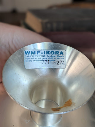 Vintage WMF Ikora Tarnish Resistant Silver Plated Pedestal Compote Bowl NIS