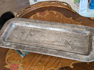 Tray Rectangular Large Heavy Silver Plated Vanity Dresser