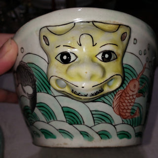 Vintage Ceramic Lidded Tureen - Coi Fish RSV