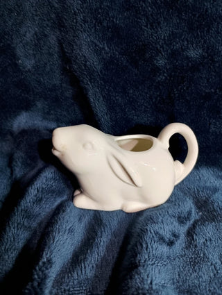 Bunny Creamer by Two’s Company, Vintage White Ceramic Rabbit Creamer rsv