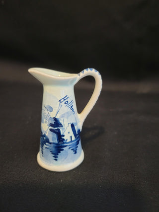 Vintage 2-1/2" Delft Holland Blue Mini Pitcher RCD|103621