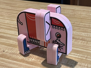 6" Vtg Wind-Up Elephant Toy, Hong Kong--SP MTS