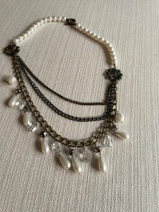 vintage multi-strand statement Necklace Traci lynn