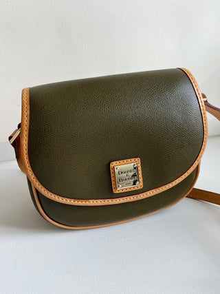 Olive green Dooney and Burke crossbody purse|74489
