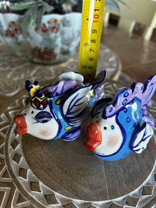 Diane Blue Sky Fish Salt&Pepper Shakers-RSV|118071