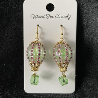 Earrings, hot air balloon design RSV|149234