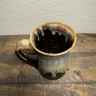 Signed Studio Art Pottery Drip Glaze Mug MTS|126251