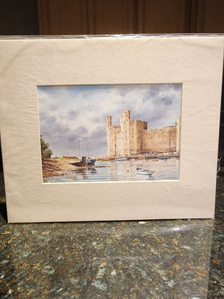 Mounted Print Carenarvon Castle RSV