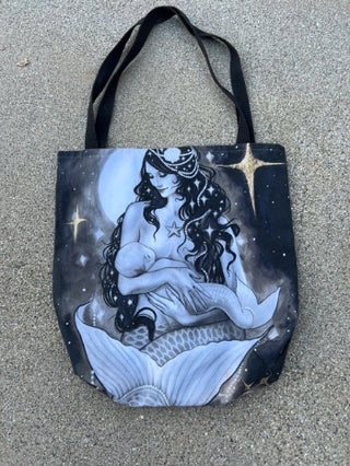 Mermaid Mother Tote Bag 13” x 15”