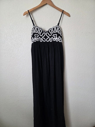 NEW! 07N A New Day black maxi dress with embroidery RSV|157072