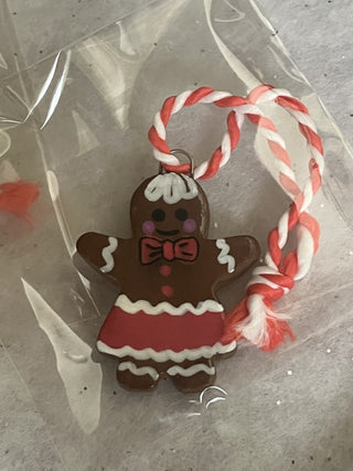 Handcrafted Clay Gingerbread Woman Ornament | Gift Tag RSV|129629