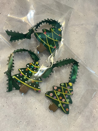 Handcrafted Clay Lights Christmas Tree Ornament | Gift Tag RSV|129715