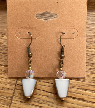 Earrings White/Gold RSV|70144