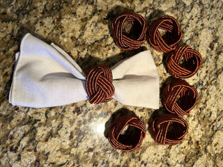 Braided Knot Napkin Rings, Set of 8   MTS|125111