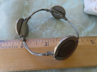 Coin wire bangle bracelet RCD|122499