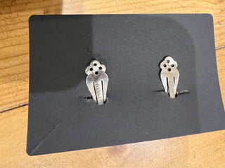 Silver Flower Earrings Lisner Clip-ons MTS|96249