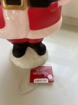 Holiday Time 11" Light Up Tabletop Christmas Blow Mold Santa-RSV|126843