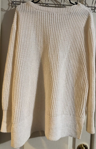 Large White Knit Sweater MTS 49|108888