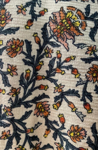 Max Studio Floral Blouse Size S White #63 VV MTS