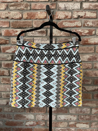 Loft Southwestern Skirt Sz 10 04500425 RSV|69888